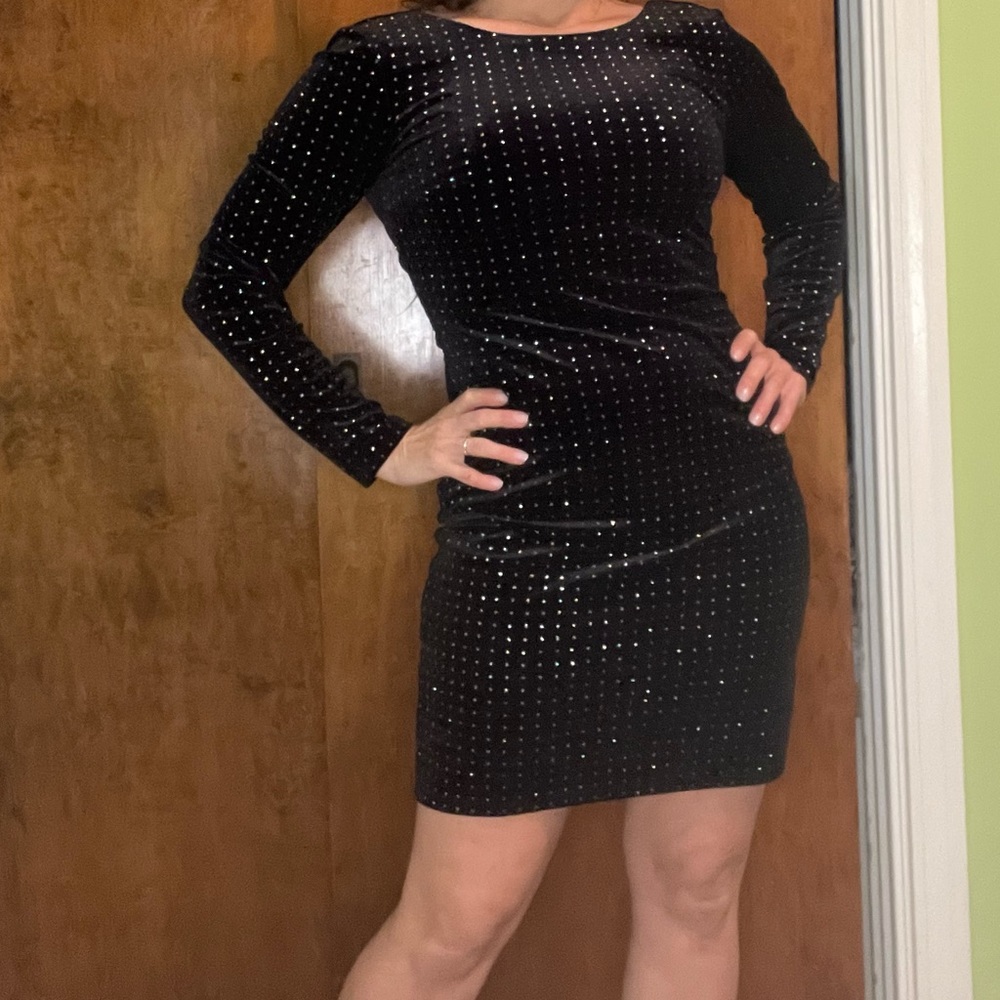 Express black bodycon dress.